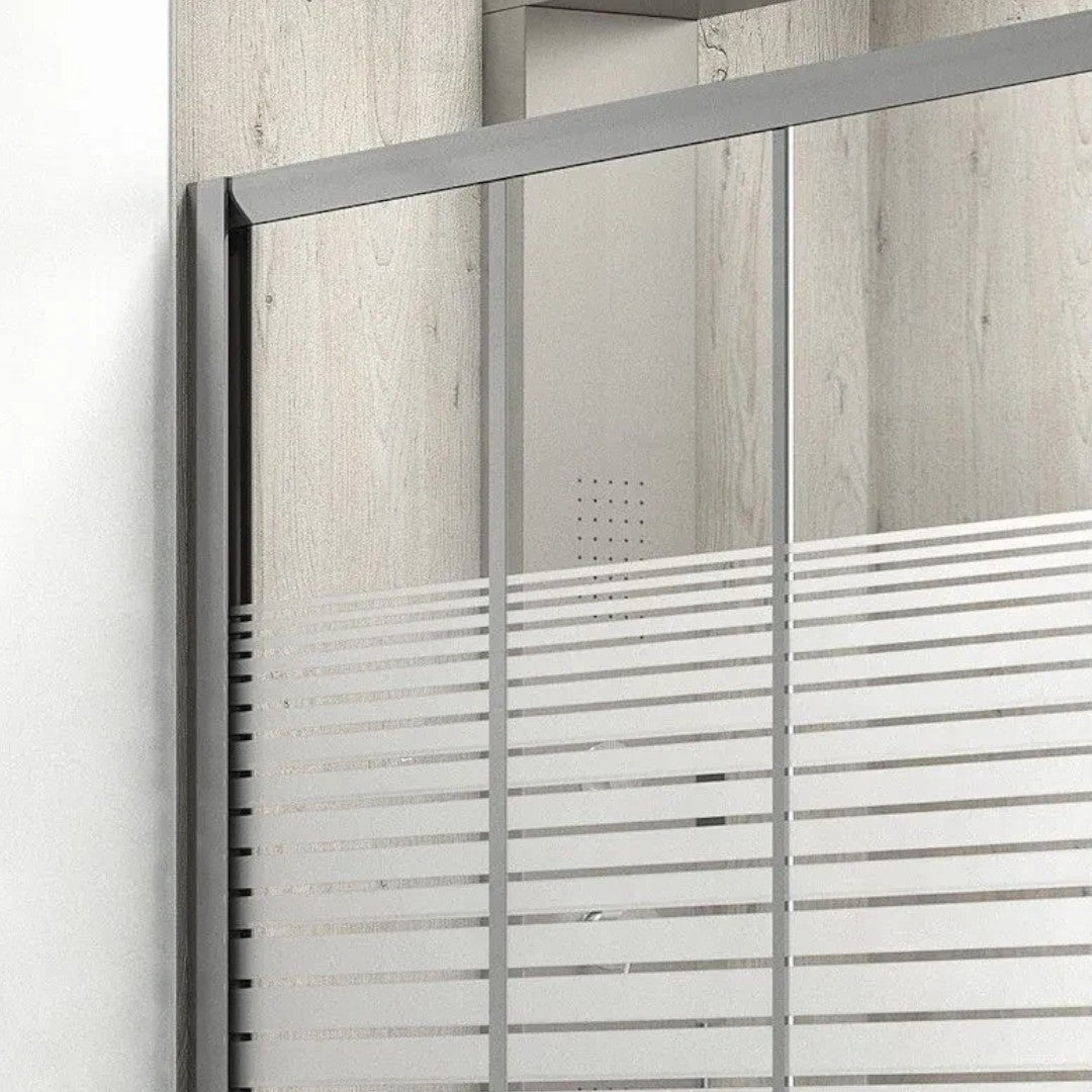 Cabine de douche en verre 1 porte coulissante modèle MARGHERITA 120x80xH190 cm.