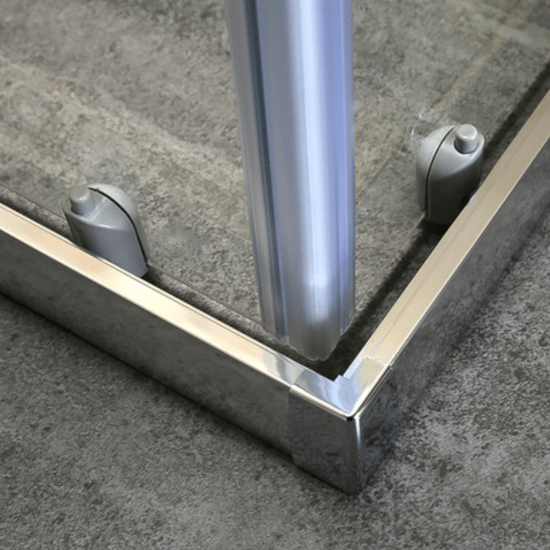 Cabine de douche en verre avec 2 portes coulissantes modèle TULIPANO 70x70xH190 cm