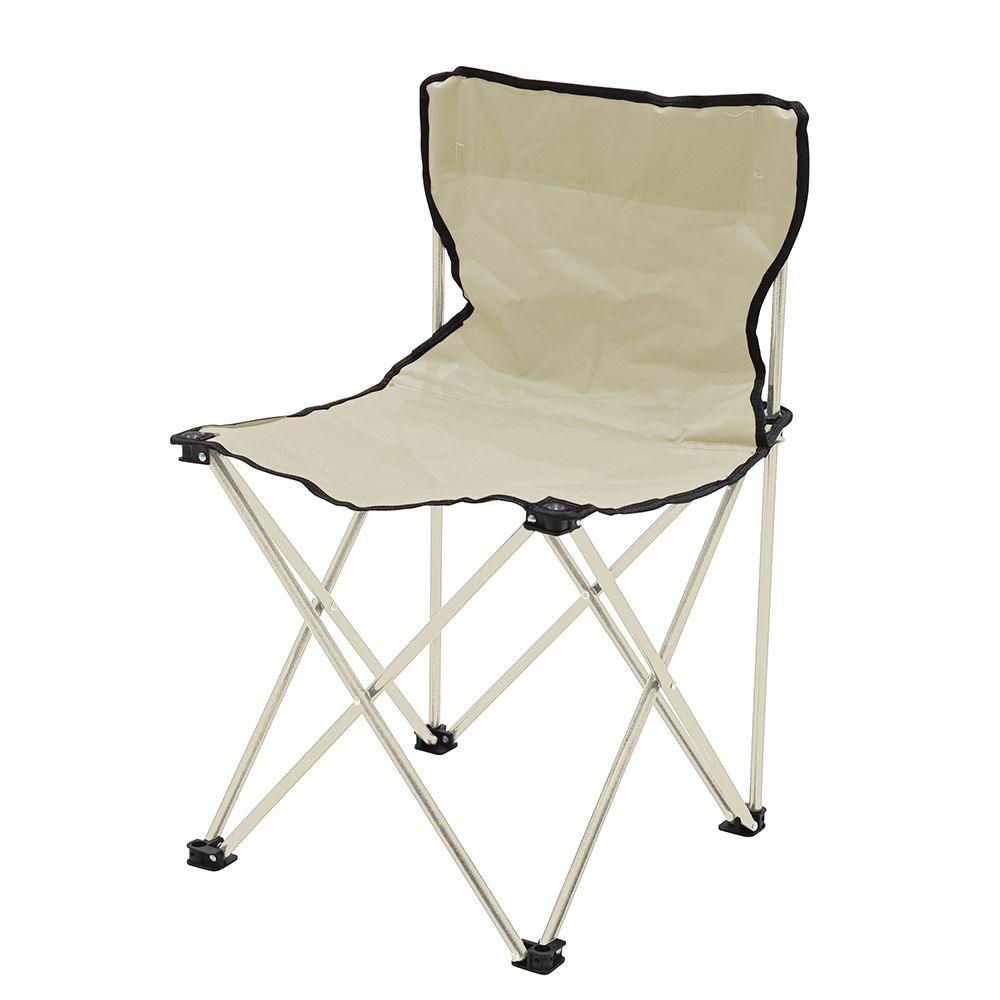 Chaise de pêcheur avec structure en acier au carbone et assise pliable en polyester