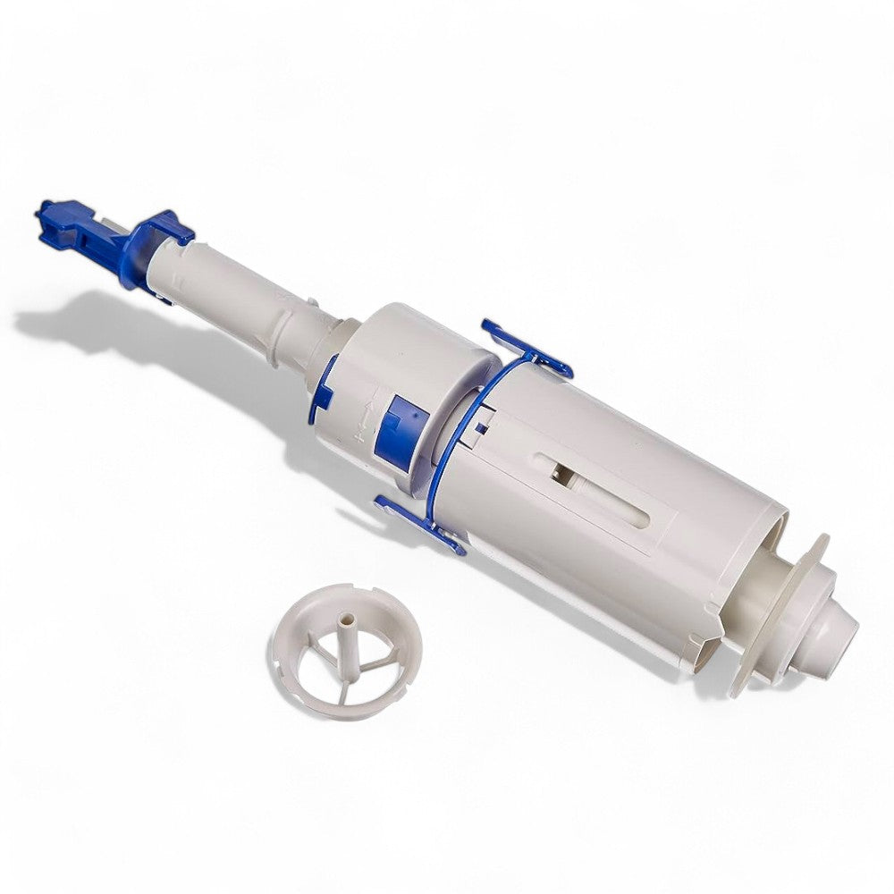 Campana con guarnizione per cassetta di risciacquo esterna a due quantità