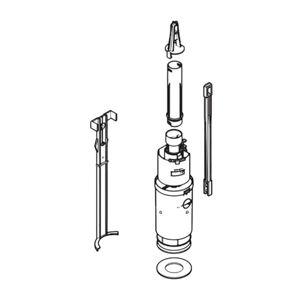 Campana completa di ricambio per cassetta con risciacquo a due quantità