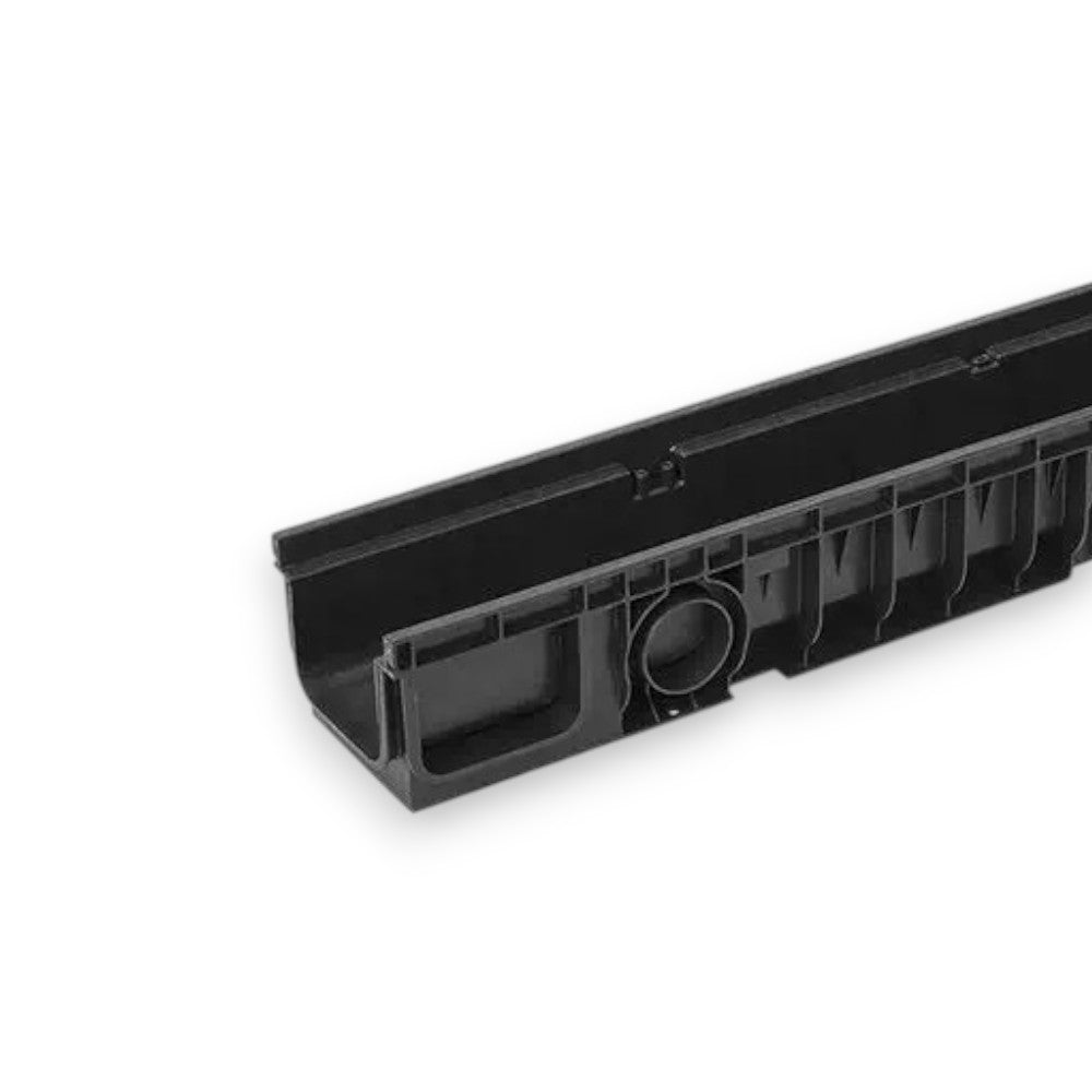 Canal ABS 100cm noir - 100x13x15h cm