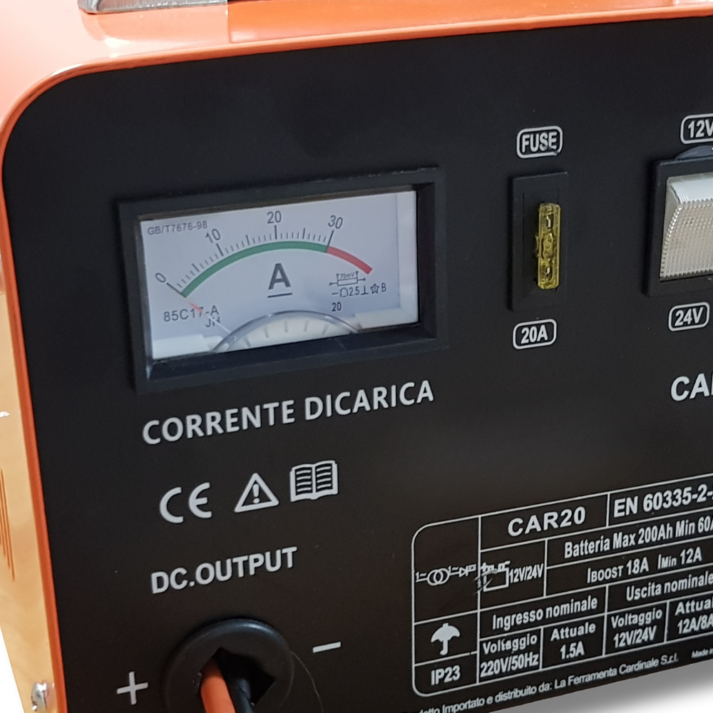 Chargeur de batterie Ideal Star 'Car 20', tension 12/24 V