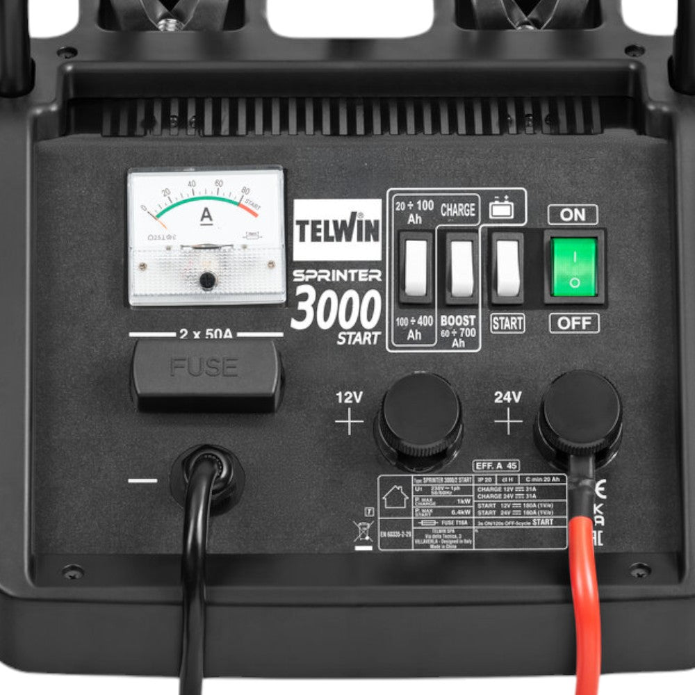 Chargeur de batterie avec démarreur Carr. Sprinter 3000 Démarrage 45/300A 12/24V