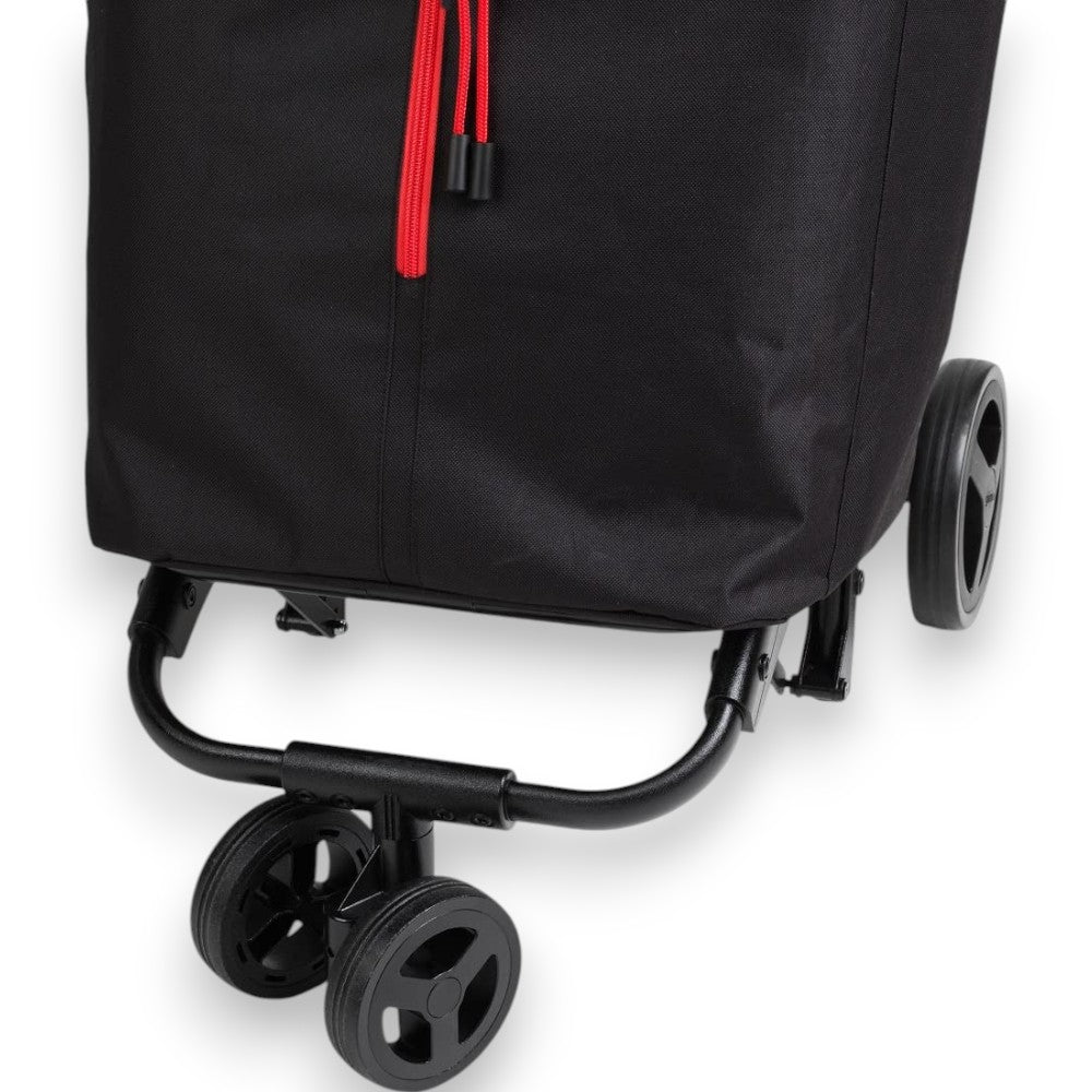 Chariot de courses 50 Litres "Twin" 4 Roues - noir