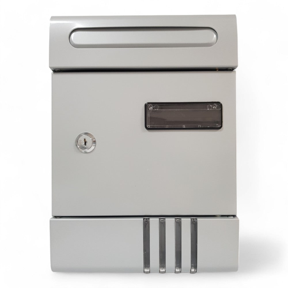 boîte aux lettres en acier Ideal Star 204x65x290h cm - argent