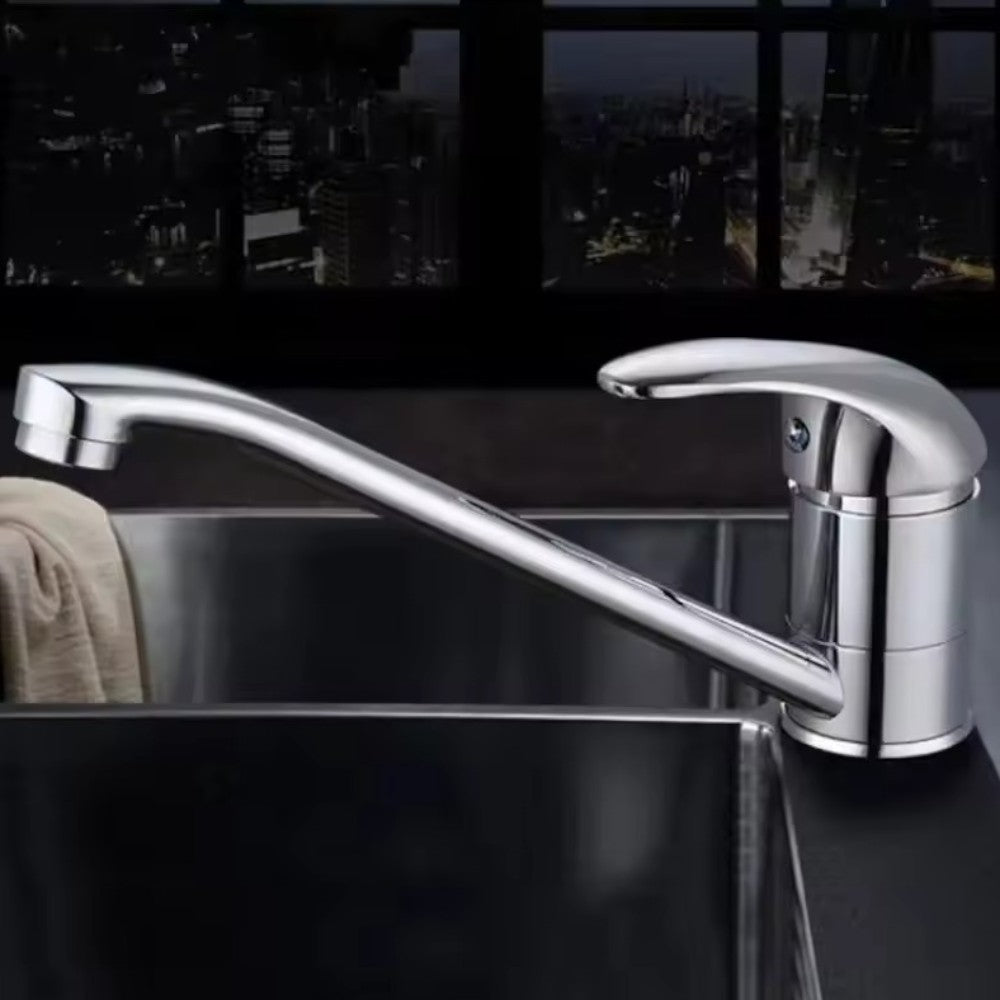 Mitigeur de lavabo de salle de bain en laiton chromé