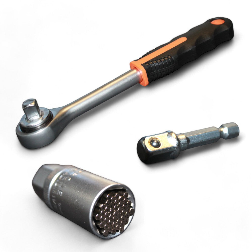 Clé à cliquet à douille magique universelle