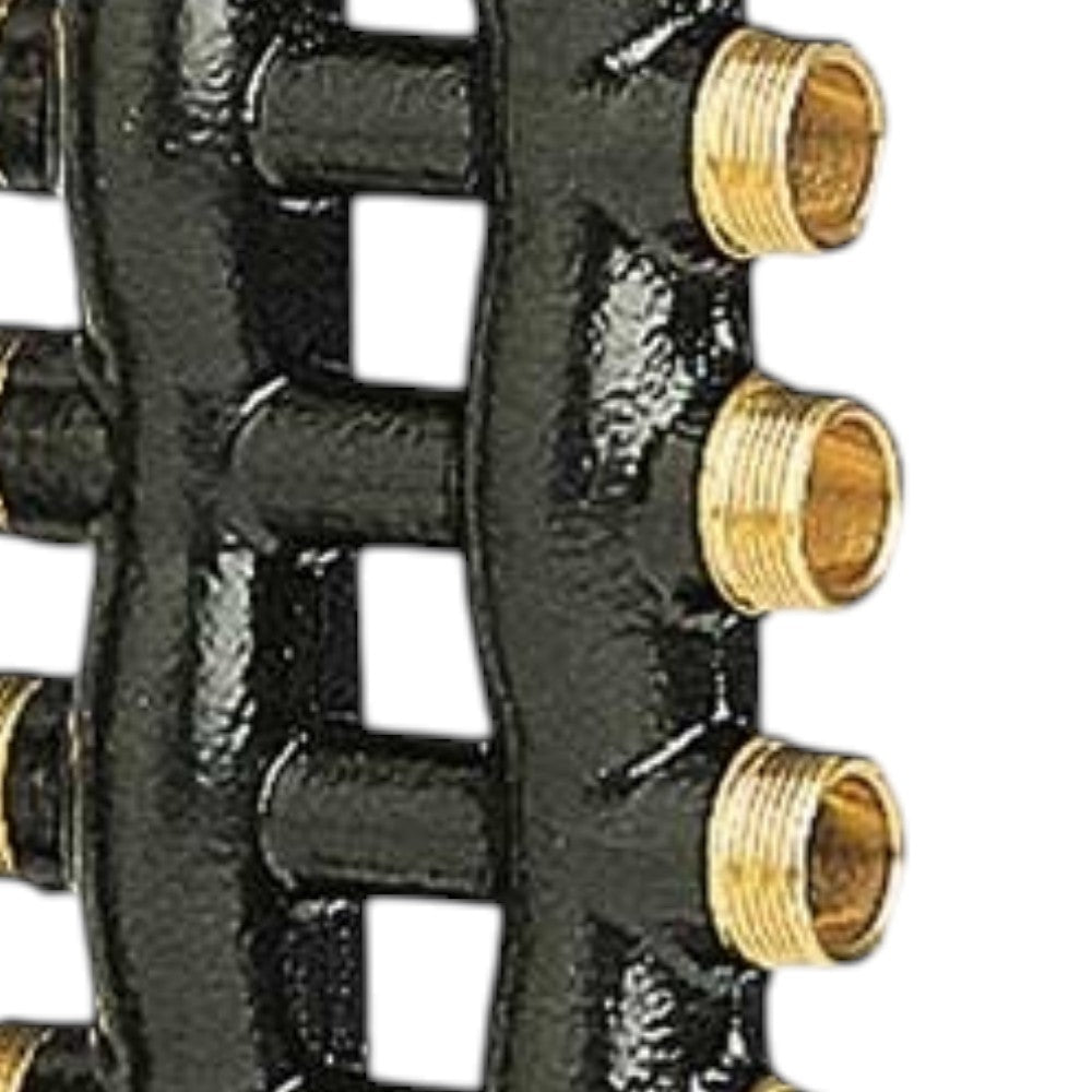 Collettore complanare maschio femmina 3/4 pollici 8x8 vie interasse uscite 50 mm uscite laterali 1/2 pollici