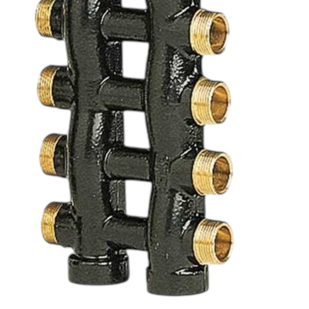 Collettore complanare maschio femmina 3/4 pollici 8x8 vie interasse uscite 50 mm uscite laterali 1/2 pollici