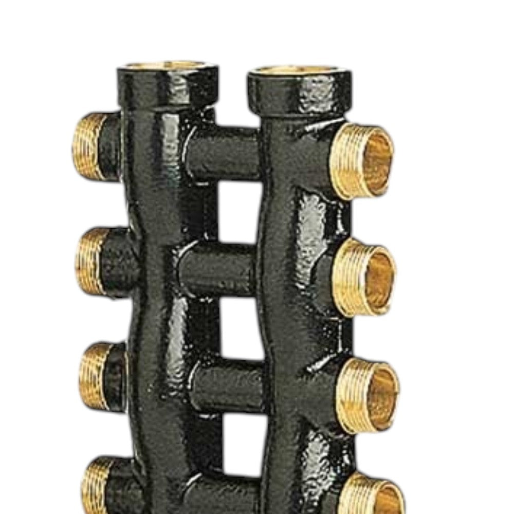 Collettore complanare maschio femmina 3/4 pollici 6x6 vie da 1/2 maschio con uscite laterali 37,5 mm