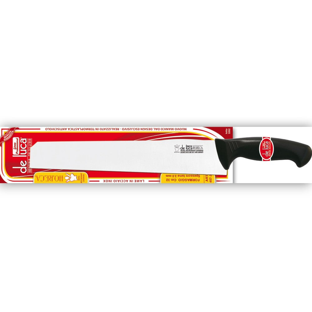 Coltello professionale per salumi 26 cm lama acciaio inox temperato spessore 2 mm manico ergonomico antiscivolo