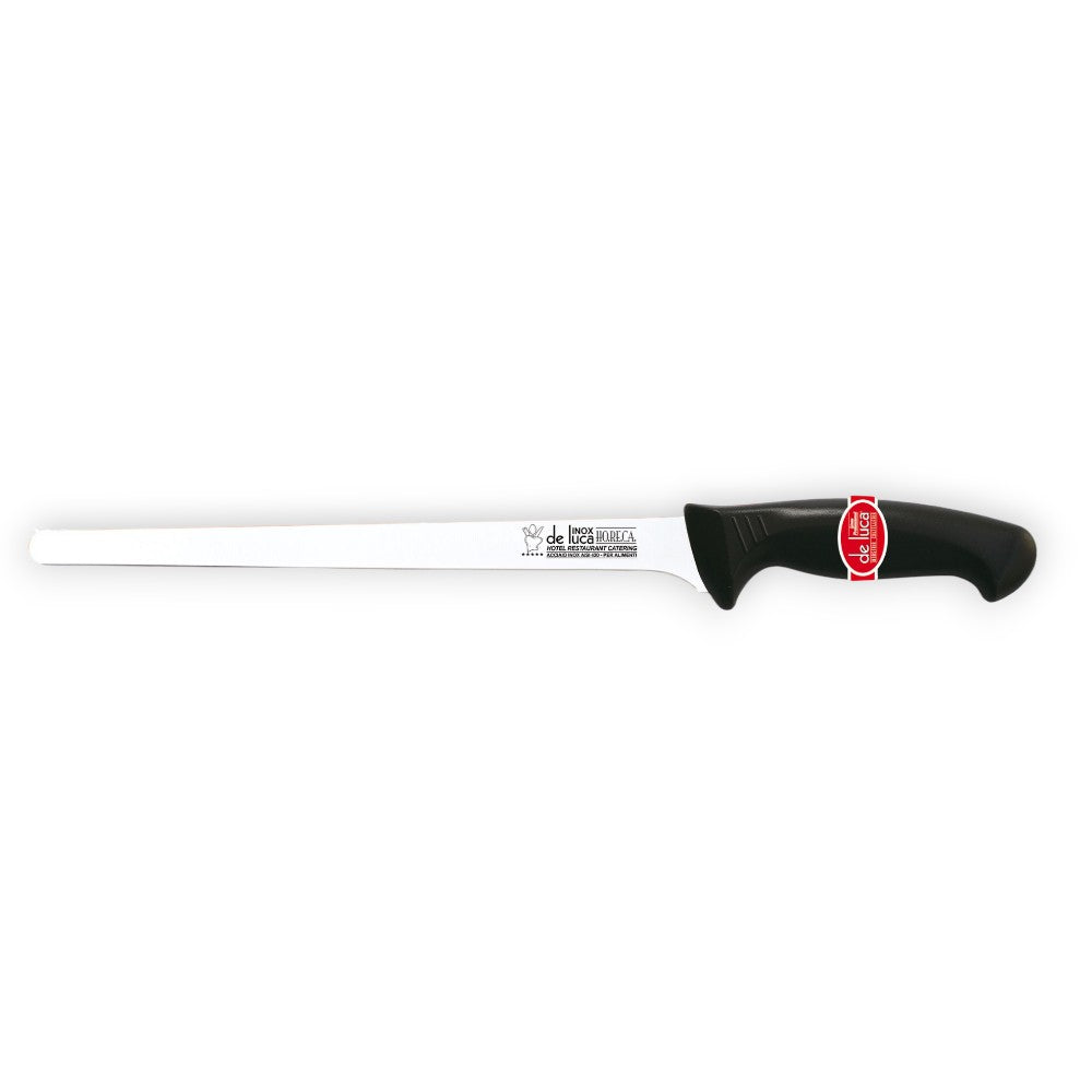 Coltello per prosciutto 28 cm lama acciaio inox temperato 2 mm manico ergonomico in polipropilene antiscivolo