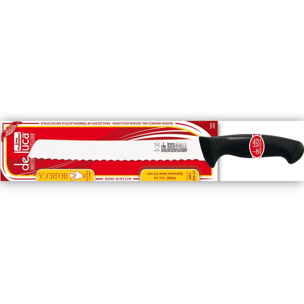Coltello per pane con lama 24 cm in acciaio inox