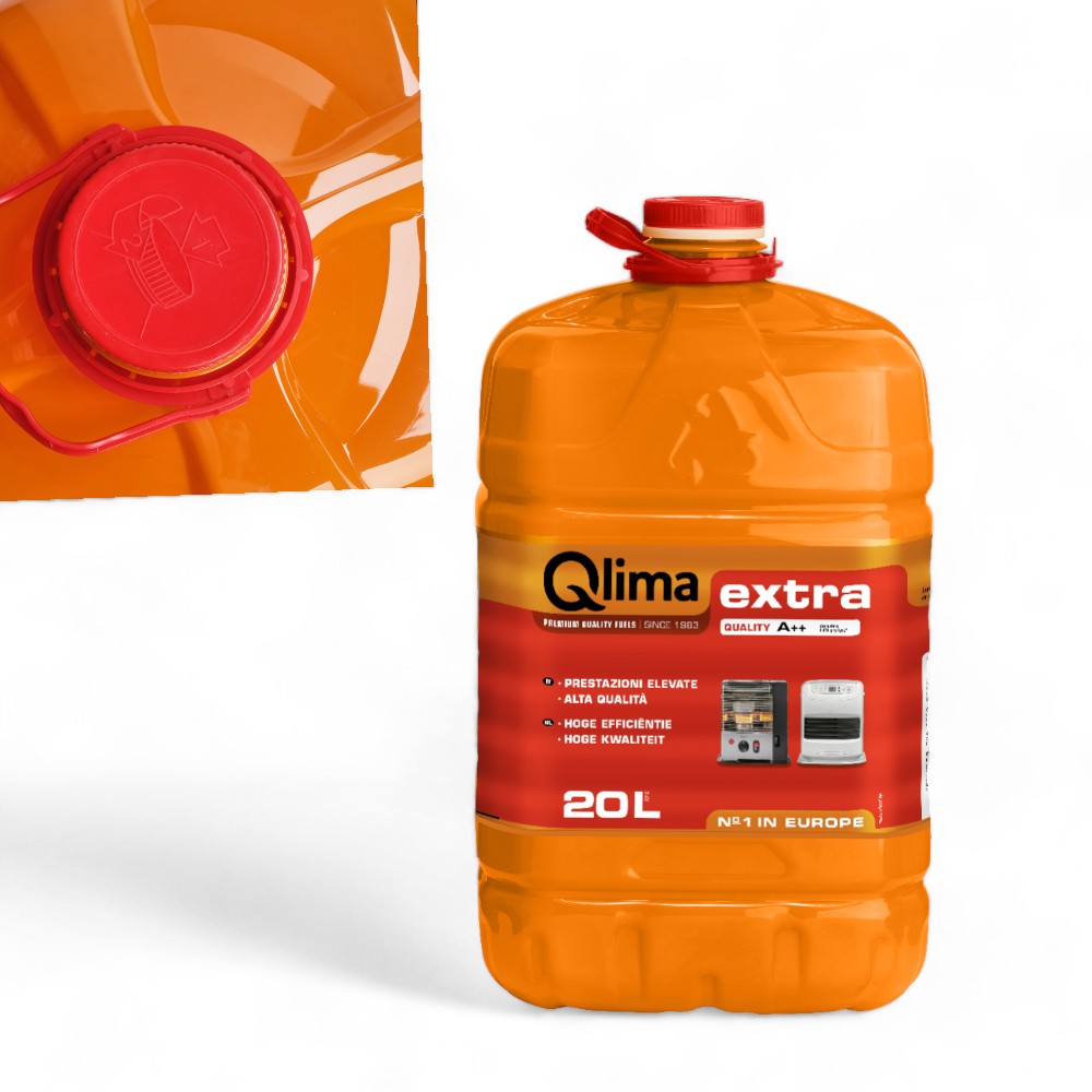 Combustible liquide de paraffine Qlima extra 20 litres pour réchauds portables 