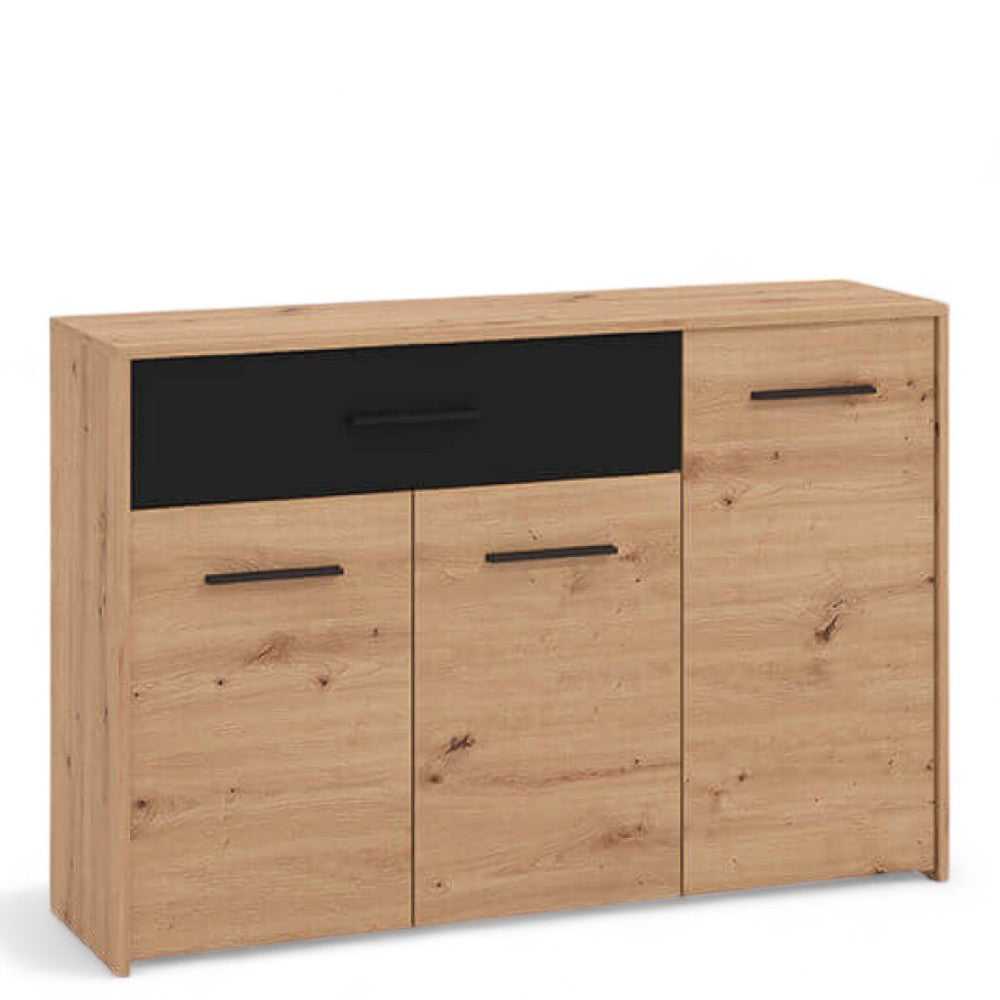 11011628 Commode Varadero en chêne Craftsman et gris graphite