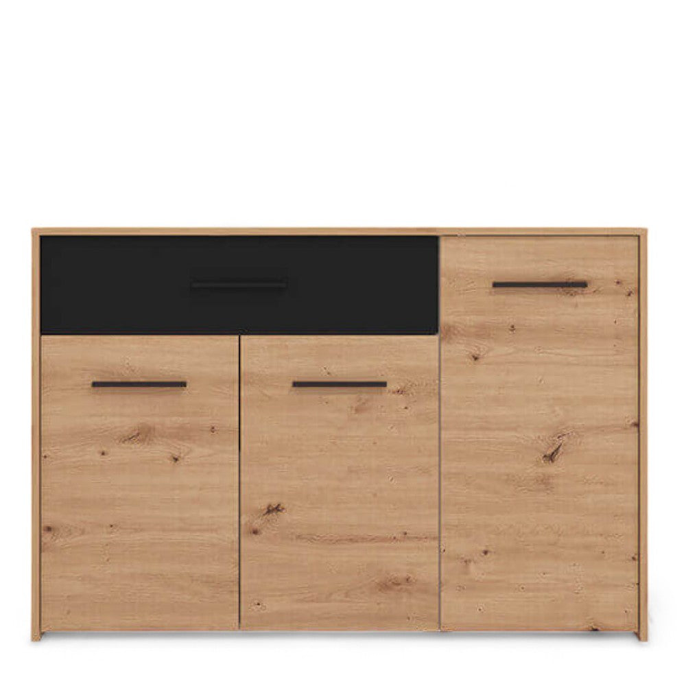 11011628 Commode Varadero en chêne Craftsman et gris graphite