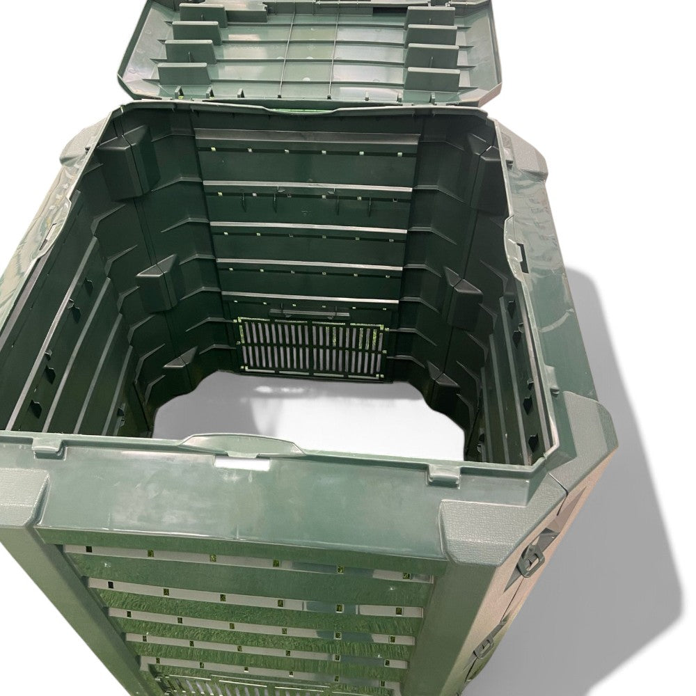 Composteur de jardin Compogreen pour déchets organiques Lt.380 - lt.380 - cm.72x72x83h. - poids 6,6 kg