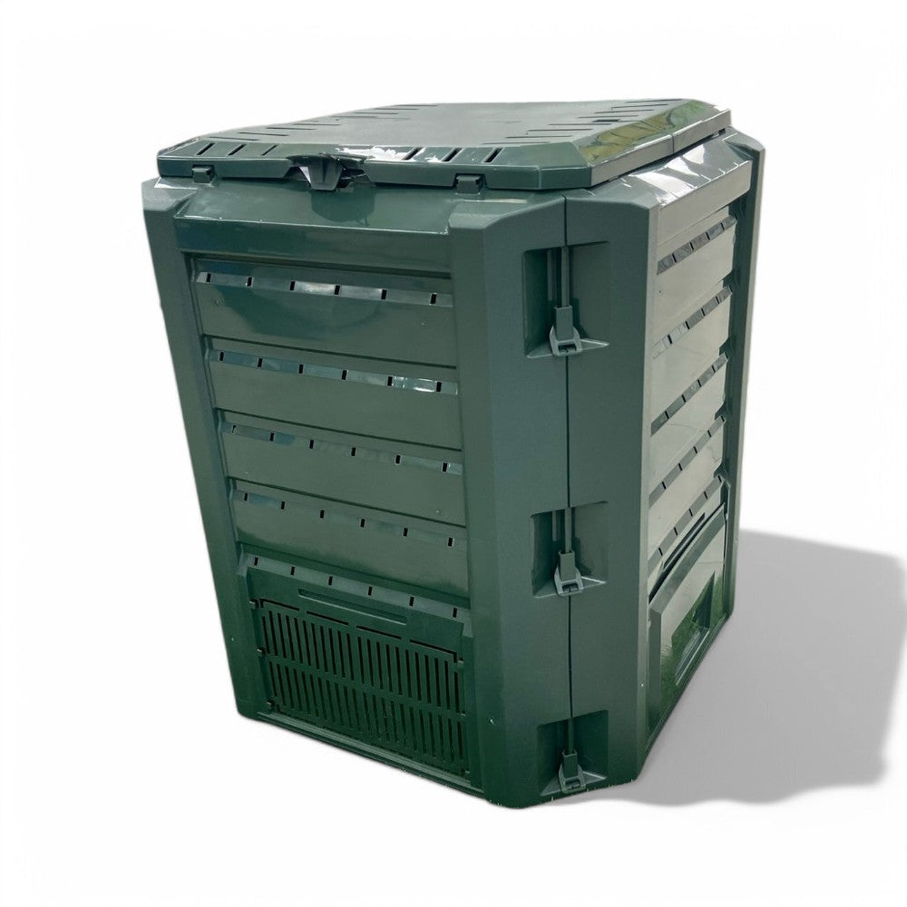 Composteur de jardin Compogreen pour déchets organiques Lt.380 - lt.380 - cm.72x72x83h. - poids 6,6 kg