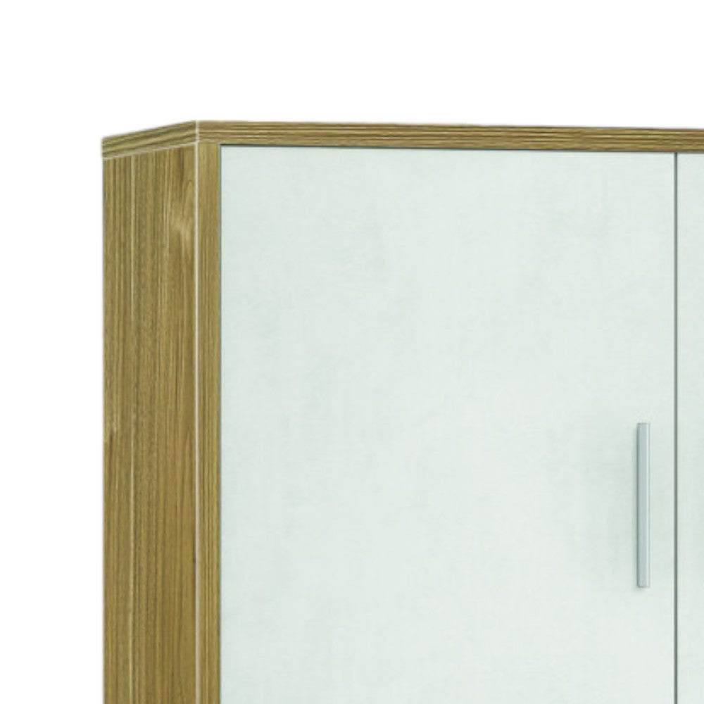 Adb834Nsosk Kit armoire 4 portes en noyer Stelvio et oxyde blanc