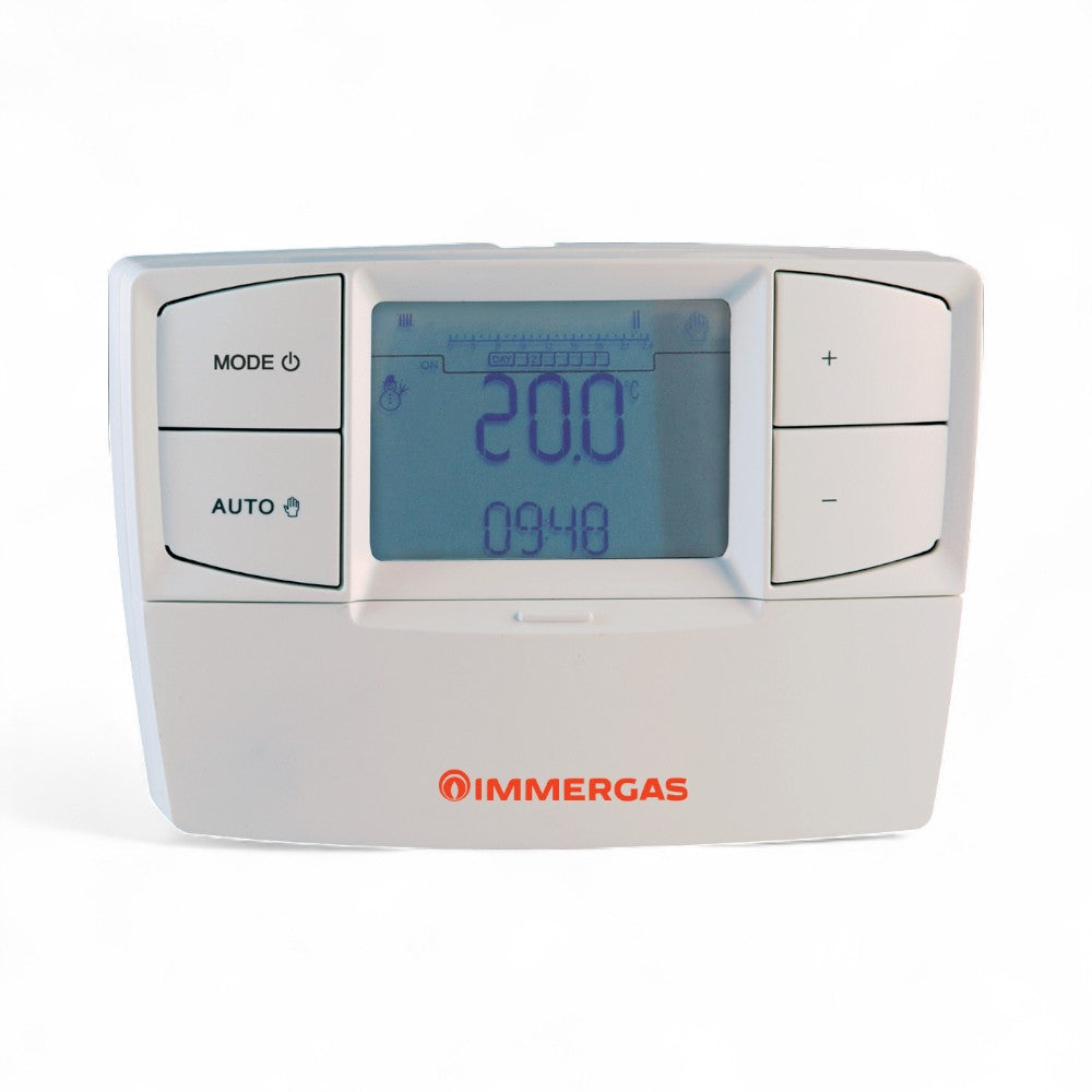 Cronotermostato remoto modulante retroilluminato bianco Car.V2