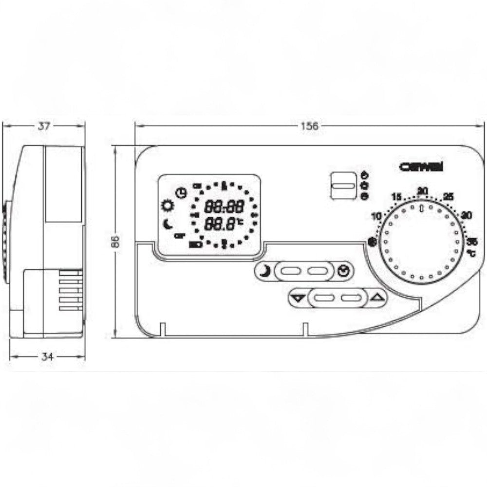Cronotermostato con display programmazione giornaliera Life Premium