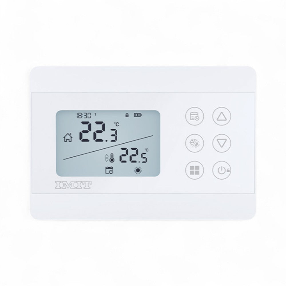 Cronotermostato digitale programmabile settimanale da parete Silver CRS