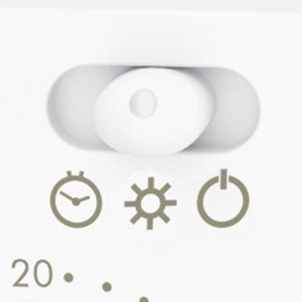 Cronotermostato digitale bianco con programmazione giornaliera Virtus