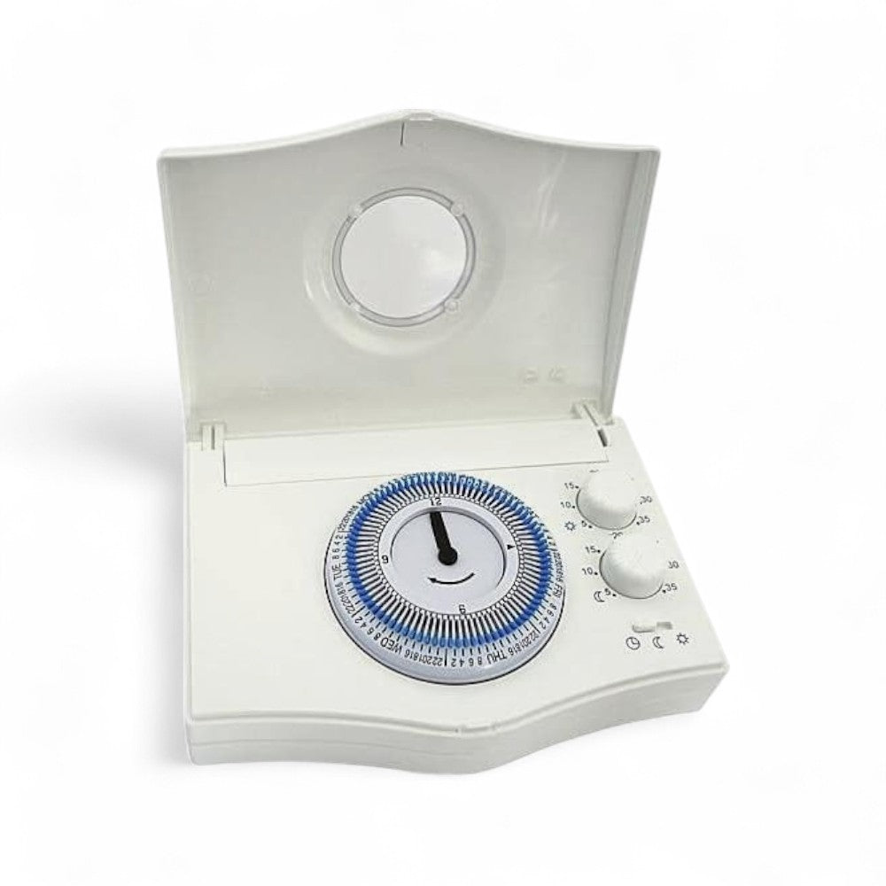 Cronotermostato ambiente elettronico con programmazione analogica BATTERY ELECTRONIC