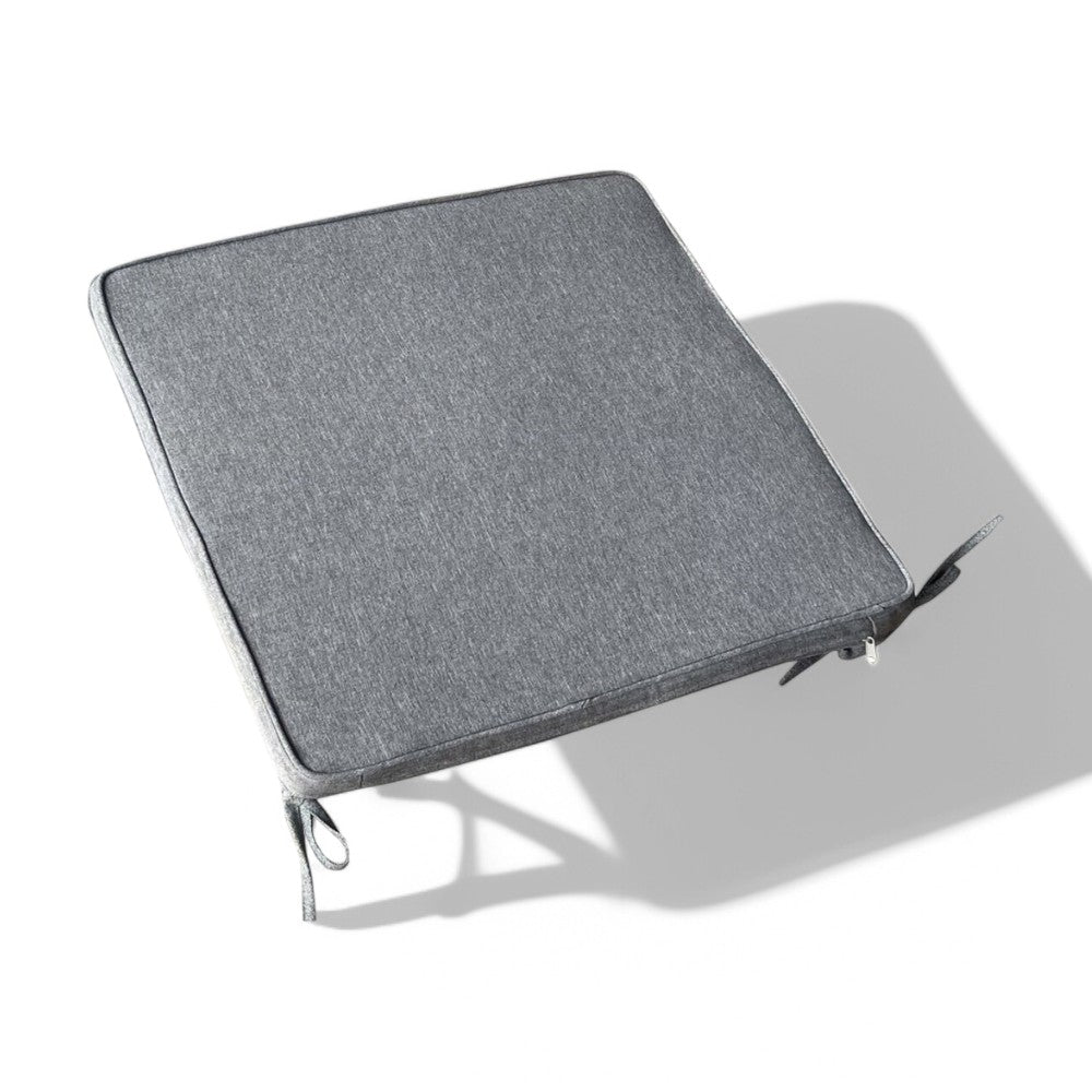 Coussin de siège véritable grand gris clair mélangé