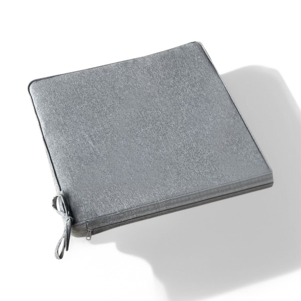 Coussin de siège véritable grand gris clair mélangé
