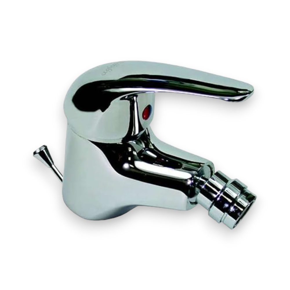 Mitigeur en laiton chromé avec vidage et flexibles Agliaia 