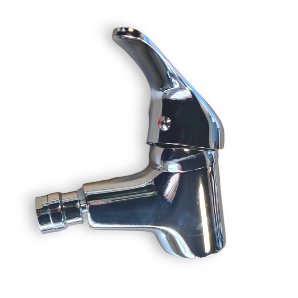 Mitigeur en laiton chromé avec vidage et flexibles Agliaia 