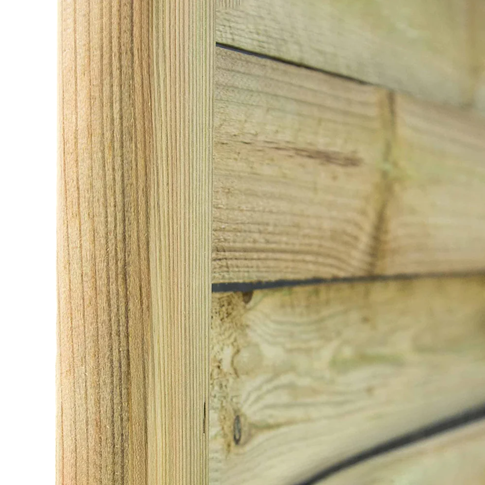 Panneau de barrière en arc grillé brise-vue 180x180 cm en bois de pin imprégné Lasa 