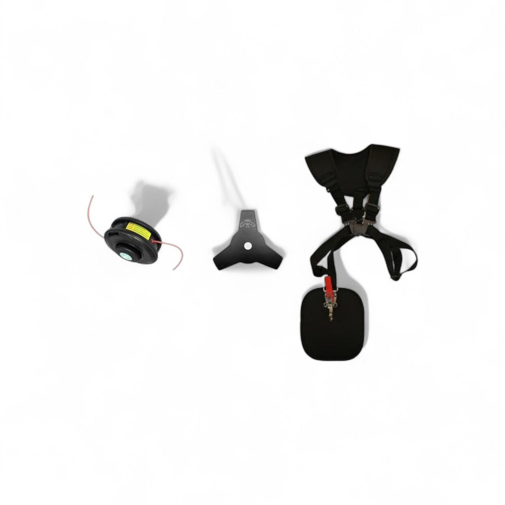Decespugliatore a scoppio 52 Cc motore 2 tempi raffreddamento automatico con impugnatura singola e avviamento a strappo Romeo 52