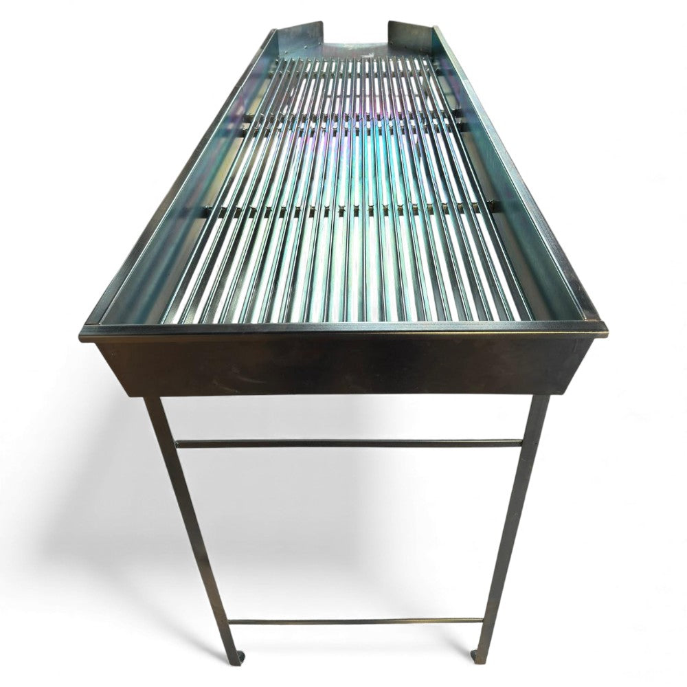 Effeuilleuse manuelle pour olives - fermée cm.100x60x30 - assemblée cm.191x60x97h.