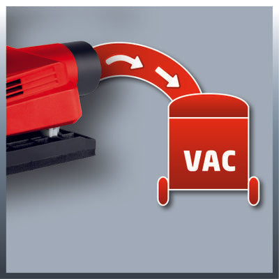 Ponceuse orbitale 150 W avec 3 feuilles abrasives incluses et adaptateur pour aspirateur TC-OS1520 EINHELL