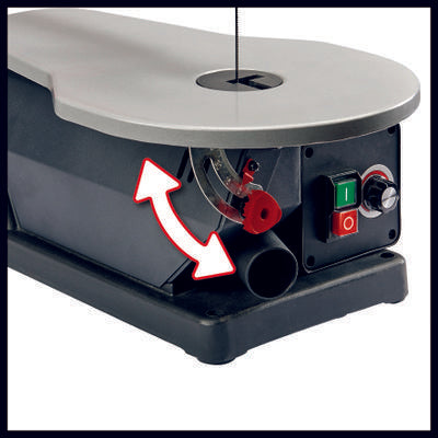 Scie oscillante 120W pour des coupes de précision sur bois inclinable jusqu'à 45° TC-SS405E EINHELL