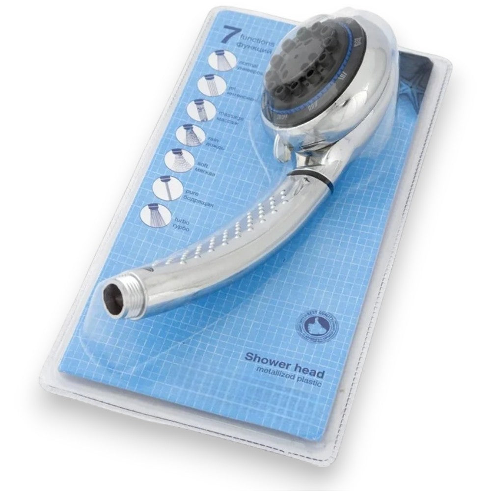 Douchette multifonctionnelle en plastique chromé "Play"