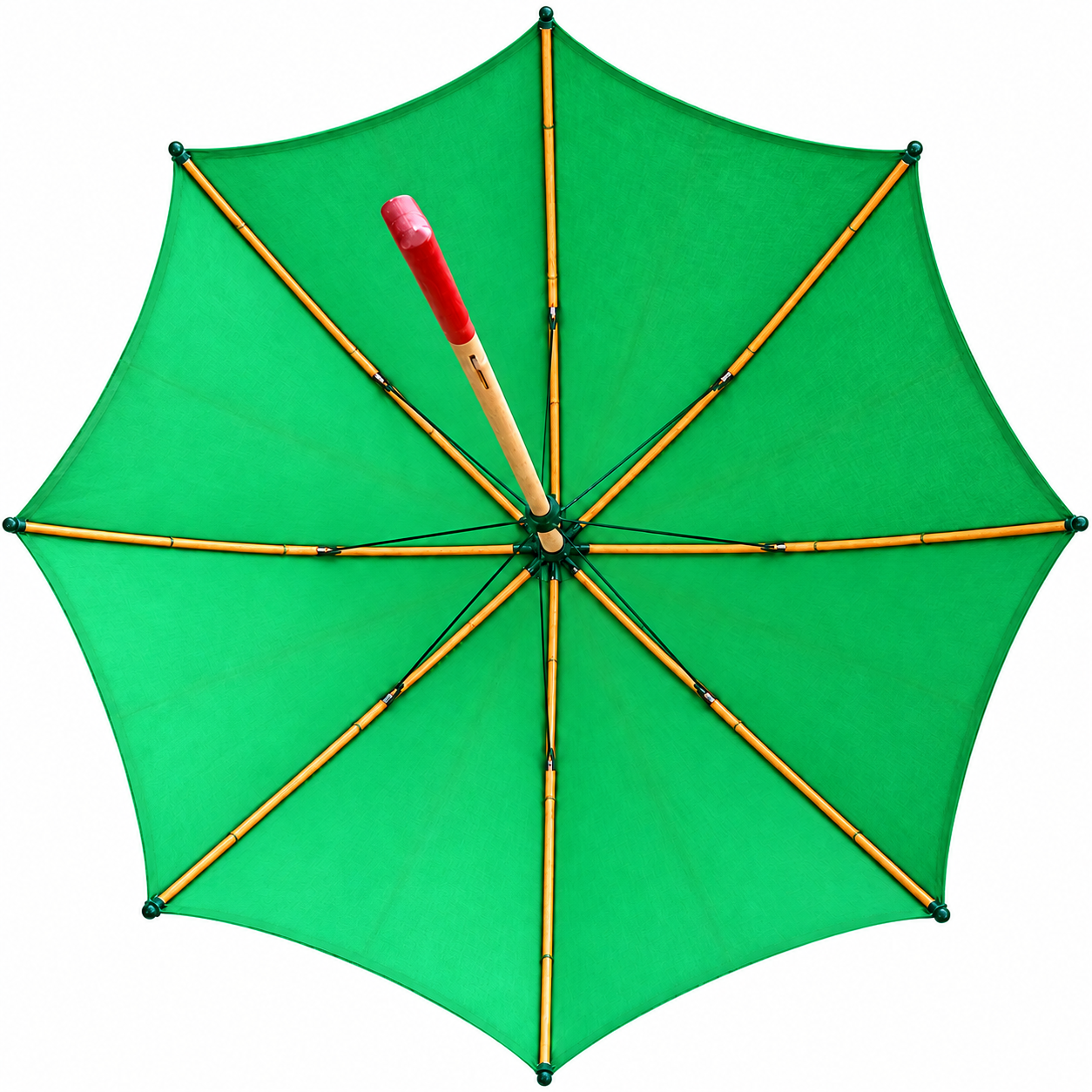 Parapluie ciré à poignée droite - taille 30 us, ø 118 cm, 1,3 kg