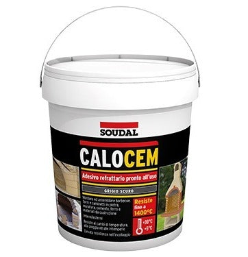 Mastic réfractaire pour montage de barbecues et fours maçonnés seau 2,5 kg Soudal