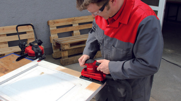 Ponceuse orbitale 150 W avec 3 feuilles abrasives incluses et adaptateur pour aspirateur TC-OS1520 EINHELL