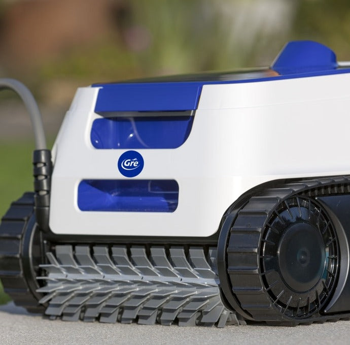 Robot puliscifondo con doppio motore ed aspirazione ciclonica per piscinae ER230 GRE