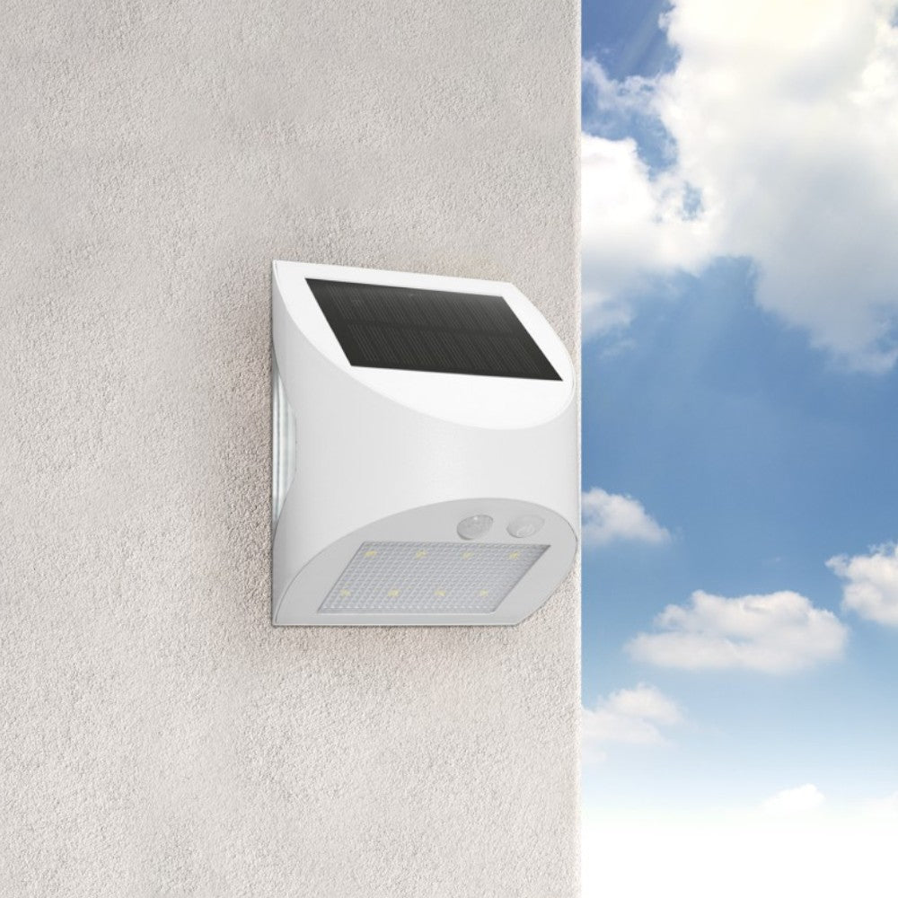 Faretto led 3W da esterno con sensore crepuscolare e di movimento pannello solare a batteria litio Century Arcadia Max