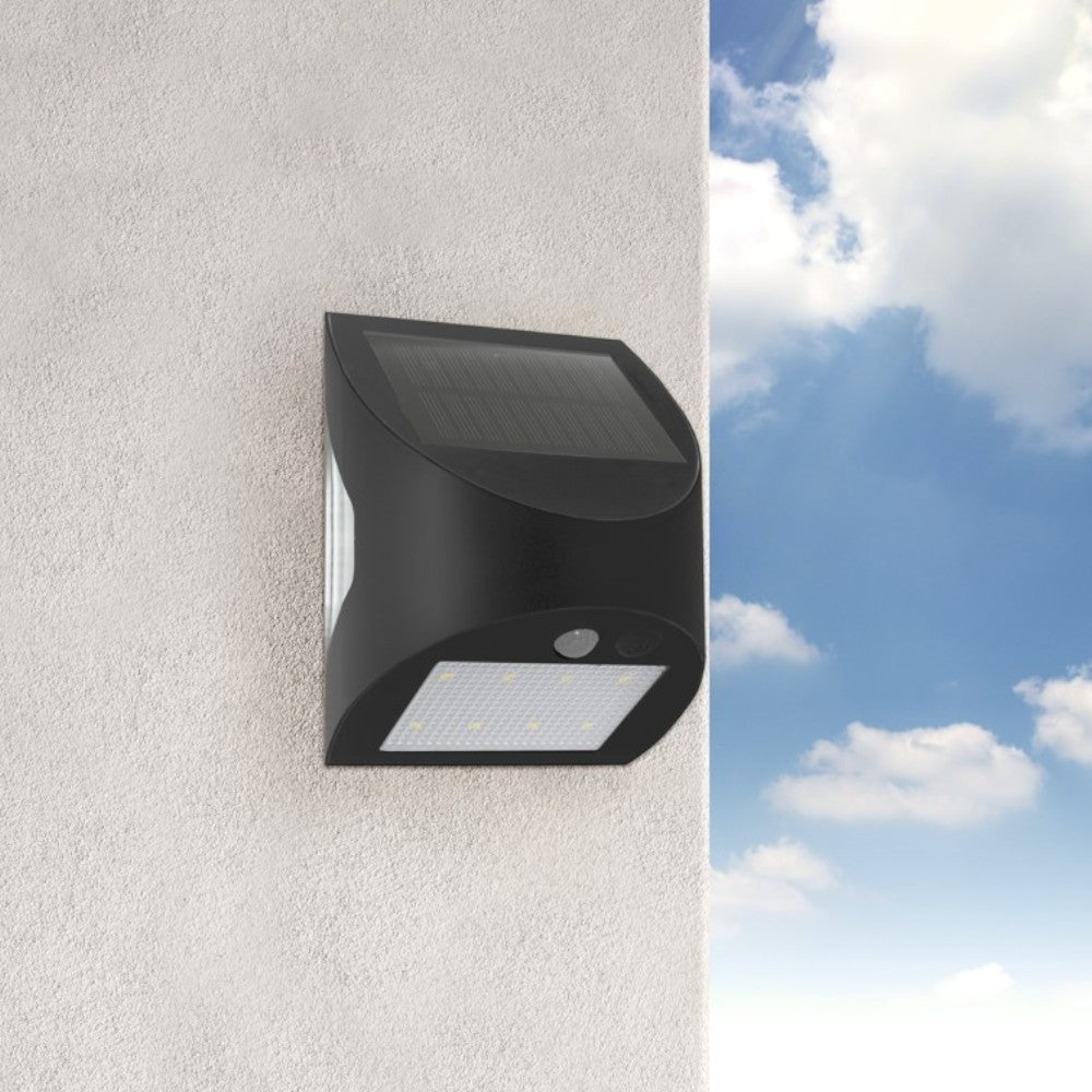 Faretto led 3W da esterno con sensore crepuscolare e di movimento pannello solare a batteria litio Century Arcadia Max