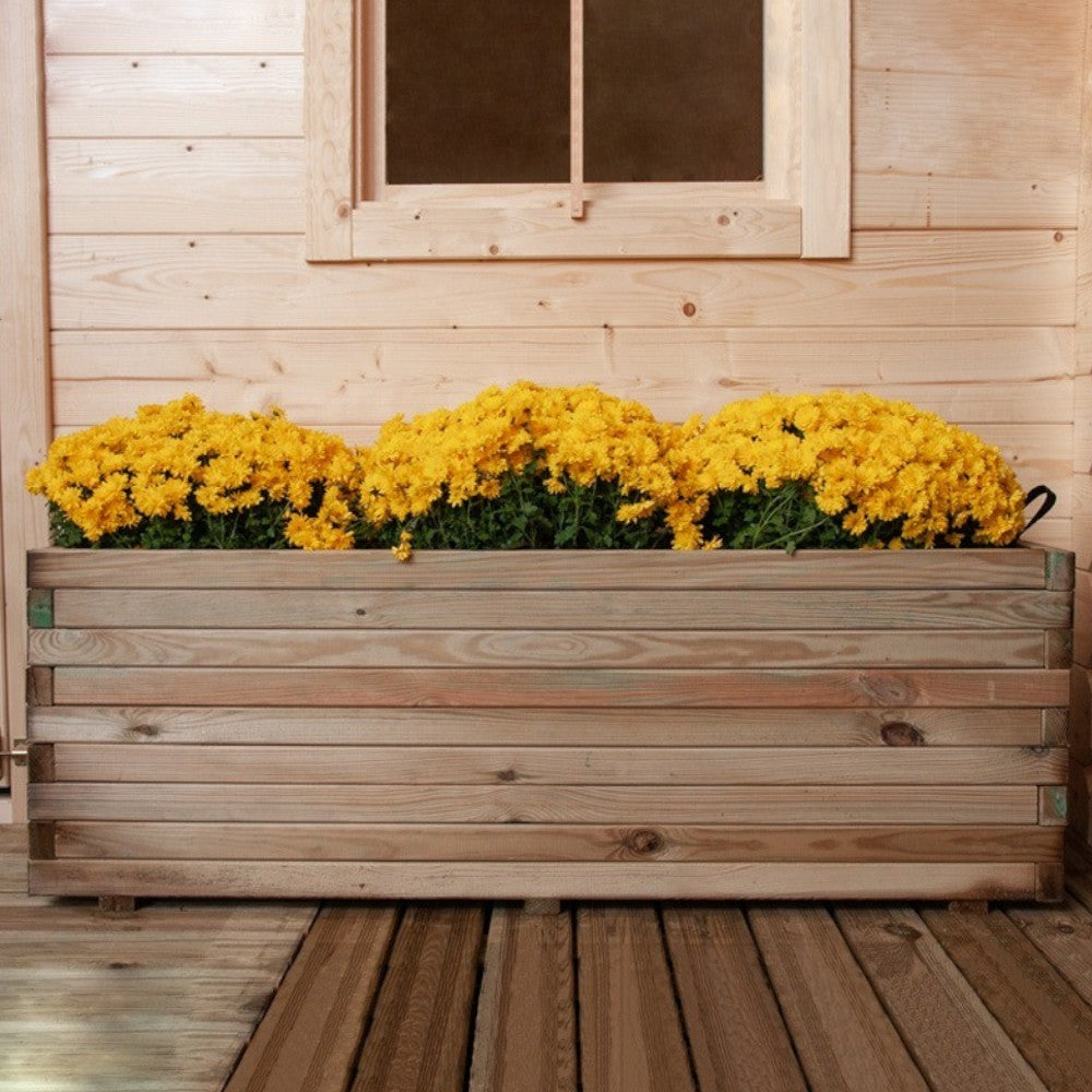 Jardinière en bois pour pots de fleurs et jardin