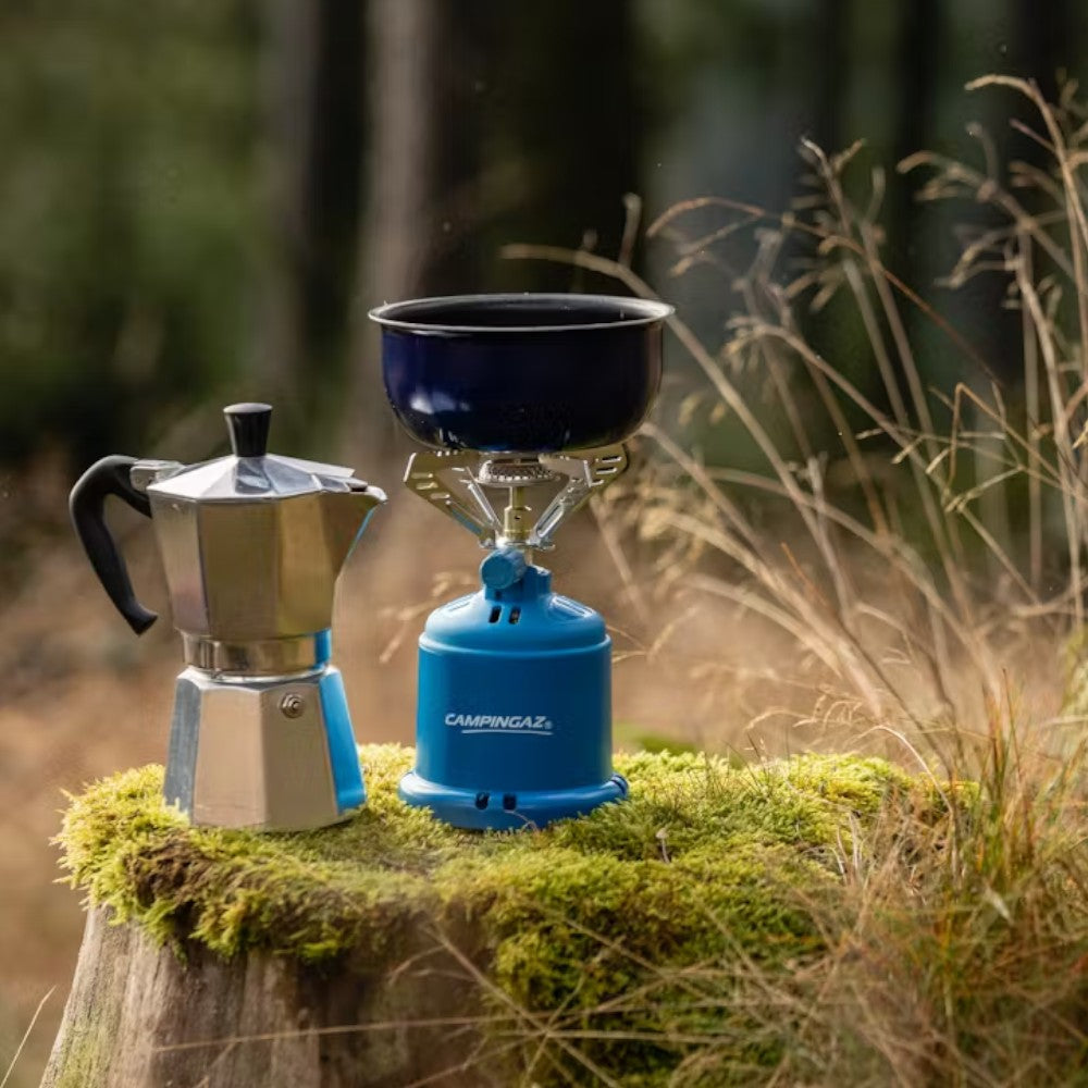 Réchaud à gaz de camping en plastique avec allumage manuel modèle 206 S