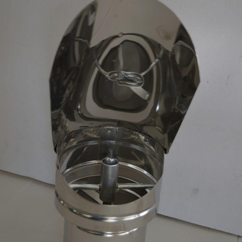 Cheminée à Aile Rotative Galvanisée - ø 10 cm