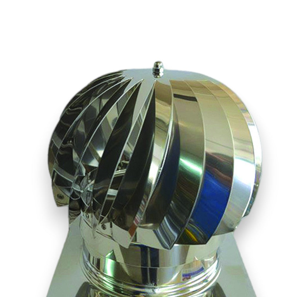 Cheminée à Tête Radiante Pivotante Carrée - 27x27 cm en Inox