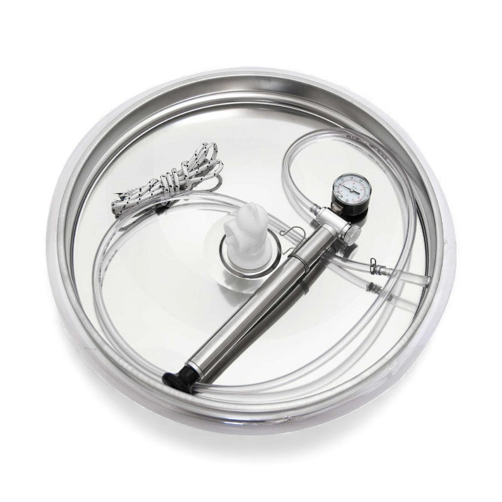 Galleggiante ad aria in acciaio inox con kit completo per fusti e contenitori